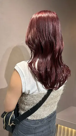 セミロング カラー 川瀬 加奈のヘアスタイル