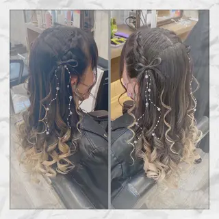 ロング ヘアアレンジ ヘアセット/着付け 𓇼 松本 夏美𓇼のヘアスタイル