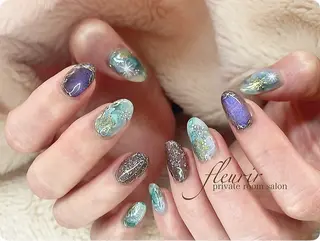 ネイル フルリール 【プライベートサロンのネイルデザイン