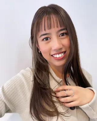 ロング カラー BoomBOX所属・HIBIKI/原宿 ハッシュカット🪄のヘアスタイル