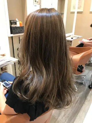 ロング カラー 神野 雅樹のヘアスタイル