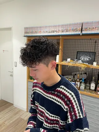 パーマ メンズ メンズパーマ 北原寿樹のヘアスタイル