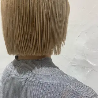 ミディアム 吉田 夢のヘアスタイル