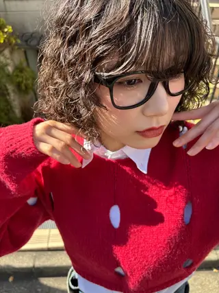 ミディアム パーマ 【お洒落パーマ】 Elme　肥塚康汰郎のヘアスタイル