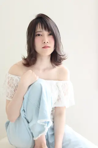 ミディアム カラー 髪質改善/縮毛矯正 /青山　早希🐾のヘアスタイル