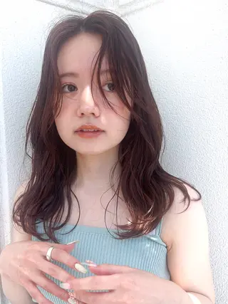 セミロング カラー BASSA下井草店所属・齋藤 夏花のヘアスタイル