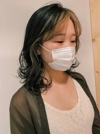 ミディアム カラー tension 【テンション】のヘアスタイル