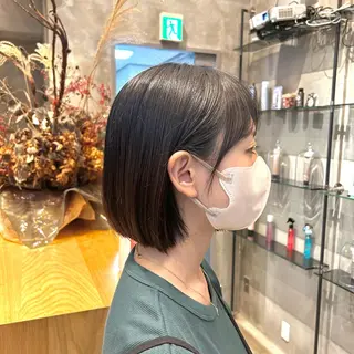 ショート ボブ・レイヤー 田中 励也のヘアスタイル