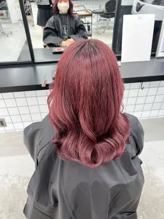 ミディアム カラー 🎀ちさ🎀 JILLSTUDIOのヘアスタイル