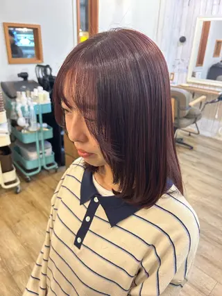 ミディアム 髪質改善/縮毛矯正/ 廣瀬のヘアスタイル