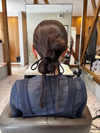 セミロング ヘアアレンジ 髪質改善カラー🌈✨ 加藤 愛のヘアスタイル