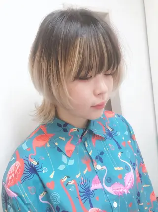 ショート カラー ショートボブ縮毛矯正 髪質改善のプロ山道潤のヘアスタイル