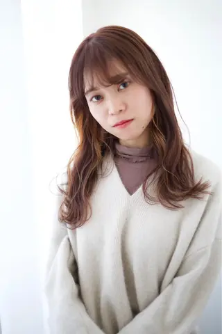 ロング カラー fio マナミのヘアスタイル
