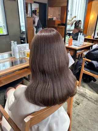ロング カラー 梅田美容室 山崎海波のヘアスタイル