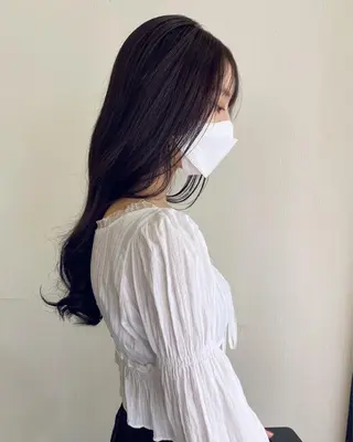 セミロング カラー LOVESTOIKE 堂本のヘアスタイル