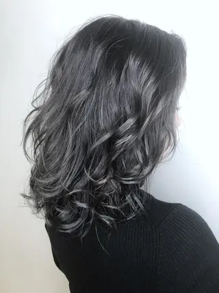 セミロング カラー メンズヘア特化 崎田 成人のヘアスタイル