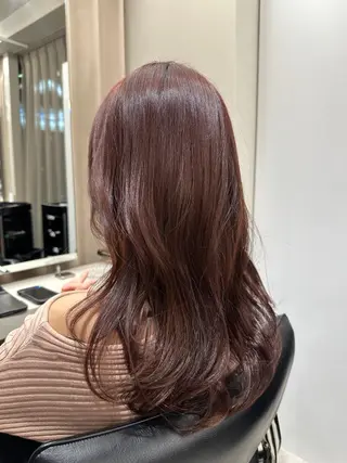 ロング カラー haru 髪質改善サロンのヘアスタイル