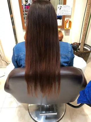 ロング カラー 髪質改善/透明感 カラー/内藤有須加のヘアスタイル