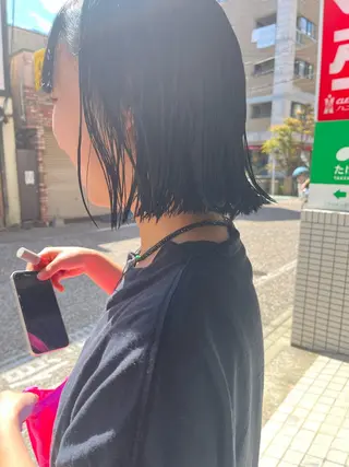 ミディアム カラー RIO 福岡美容師のヘアスタイル