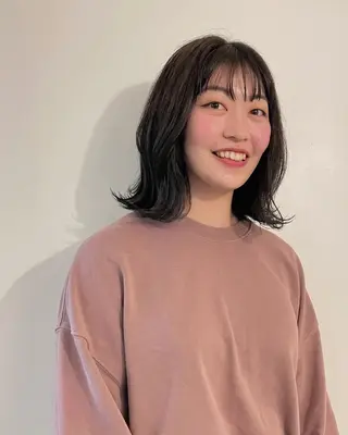 ミディアム COMILE 🌼 SUZUKAのヘアスタイル