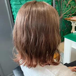 ミディアム カラー "小顔カット" Fuko.のヘアスタイル