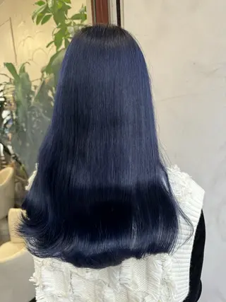 ロング カラー ブリーチカラー🦖 岡部木乃夏のヘアスタイル