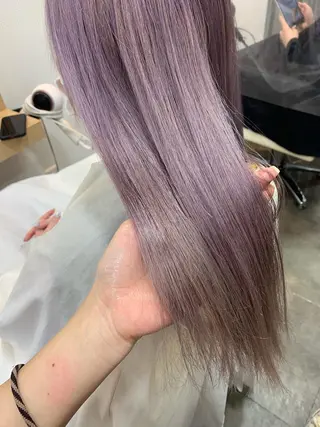 ロング カラー 透け感✨ダメージレス カラーHana🤍のヘアスタイル