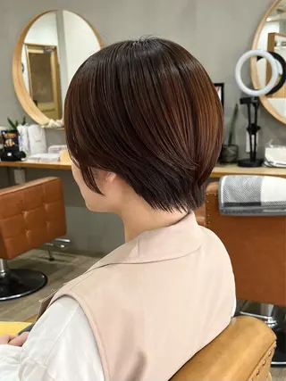 ショート カラー 【カミカリスマ受賞】 メアリーバイメリーのヘアスタイル