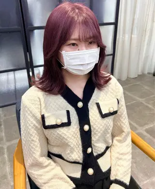ミディアム カラー newi梅田🫧韓国 ヘア🫧sakiのヘアスタイル