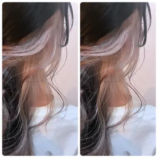 ロング 飯星慧斗 /ブリーチ、縮毛矯正のヘアスタイル