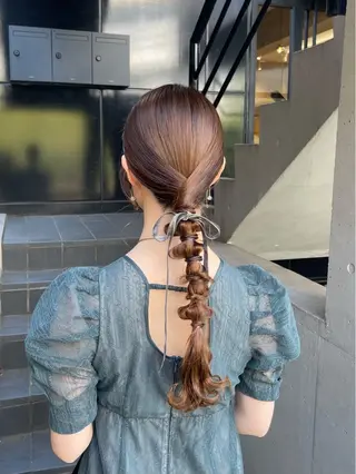 ヘアアレンジ 東梅田エリアカラー ヘアセットNo. 1のヘアスタイル