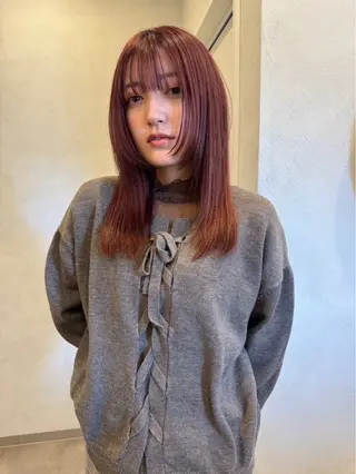 セミロング カラー LittleGarden所属・リトルガーデン/ yuka🧁‎‎のヘアスタイル