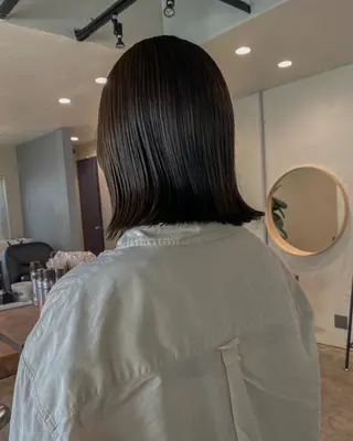 ミディアム カラー 板谷みさき /艶ボブ/藤沢美容室のヘアスタイル