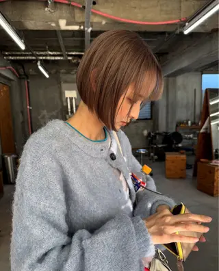 ショート カラー サトウ レンマのヘアスタイル