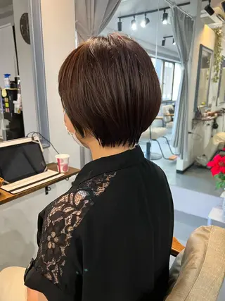 ショート 【髪質再整&黄砂除去 カラー】⚜️ぐっちのヘアスタイル