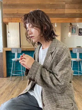 ミディアム パーマ メンズ特化⭐️ Kosukeのヘアスタイル