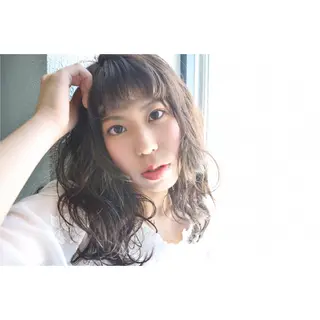 ミディアム カラー パーマ ヘアアレンジ sketcH.所属・中村 ダイスケのその他イメージ