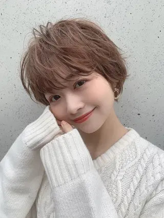 ショート レイヤー/韓国❣️ 髪質改善/e_kiのヘアスタイル