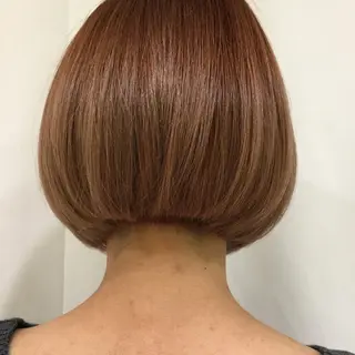 ショート カラー ヘアアレンジ マツエク・マツパ きむえり/髪質改善 /セット/カラーのヘアスタイル