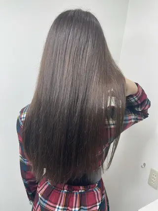 ロング カラー &chaLme   心斎橋所属・emi/髪質改善/ 韓国風/艶カラーのヘアスタイル