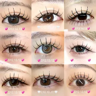 マツエク・マツパ Mell Yuuna ♡パリエク /束感のマツエク・マツパデザイン