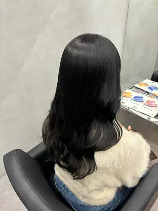 セミロング カラー ヘアアレンジ ハイトーン/北堀江 💎Shoseiのヘアスタイル