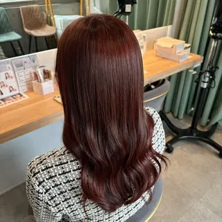 ロング カラー りあの🎀 /暖色カラー🍒のヘアスタイル