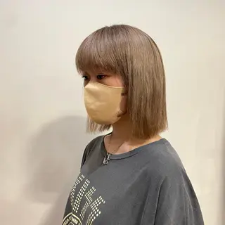 ショート ミニボブ/カット モデル/渋谷/ 宍戸のヘアスタイル