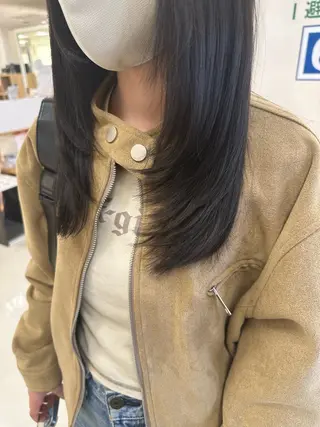 セミロング お悩み改善 黄金比みくのヘアスタイル