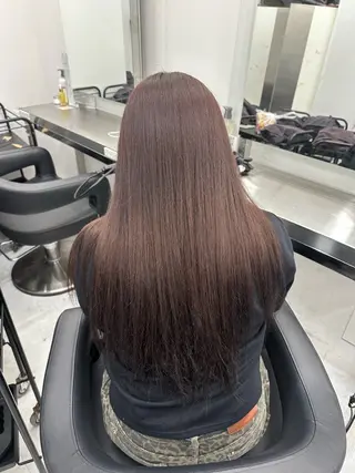 カラー 透ける透明感カラー 🤍anju🎀のヘアスタイル