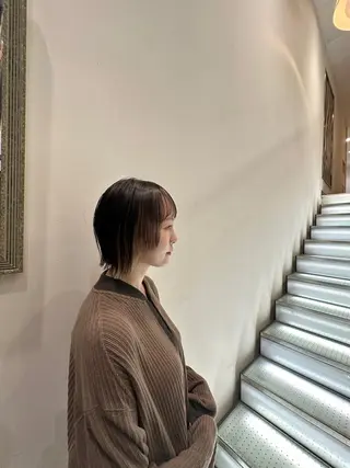 ショート 高槻裕二 ショートボブ縮毛矯正のヘアスタイル