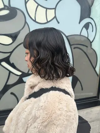 ミディアム デジタルパーマ/ ウェーブパーマ/神野のヘアスタイル