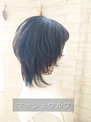 ミディアム カラー ＊Cielo＊ 佐藤 幸世のヘアスタイル