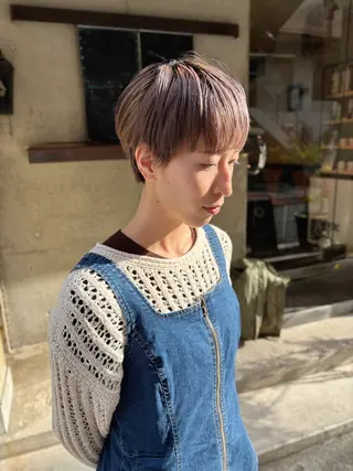 ショート 水原波津輝/ボブ /ニュアンスパーマのヘアスタイル